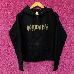 Harry Potter Hogwarts Crest Zip-Up Hoodie Small